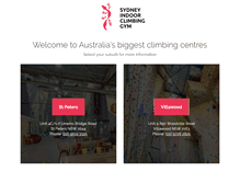 Tablet Screenshot of indoorclimbing.com.au